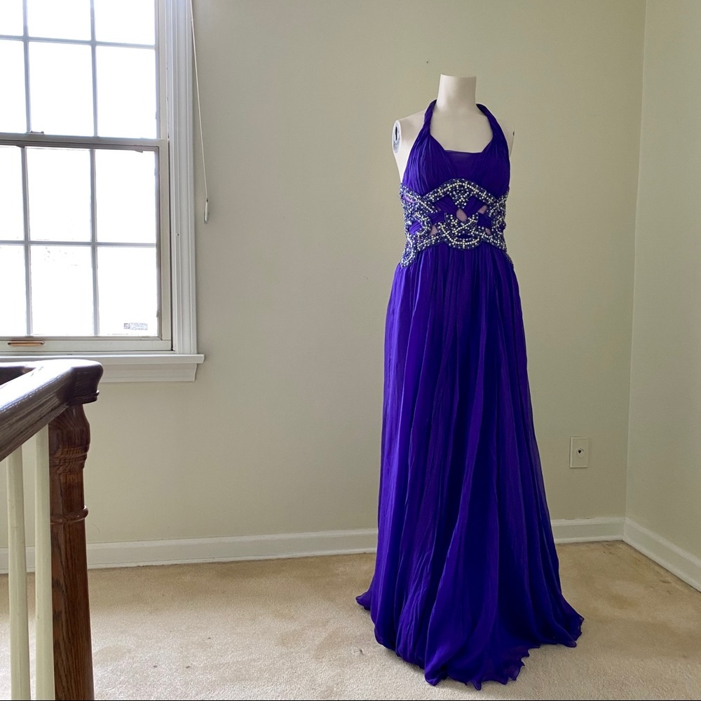 Terrain Couture Royal Purple Prom Dress Size 2